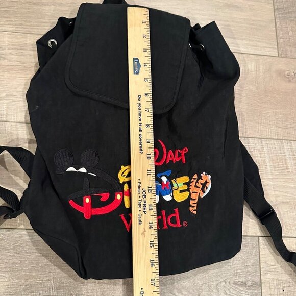 DISNEY WORLD EMBROIDERED SMALL BACKPACK CARRY BAG - Picture 2 of 8